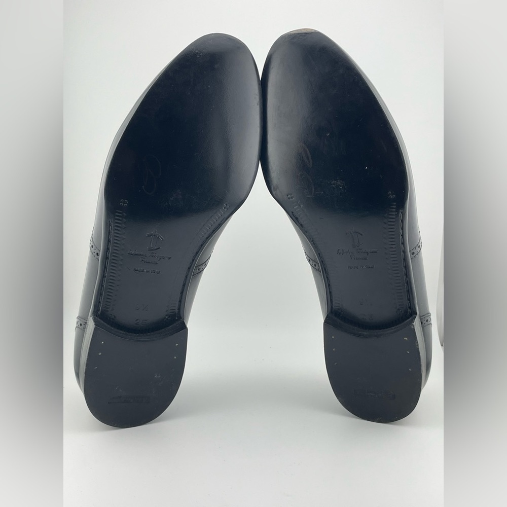 SALVATORE FERRAGAMO  Black Leather Eyelash Tassel Loafers 9.5E‌‌‌‌‌‌‌‌ - Picture 4 of 13